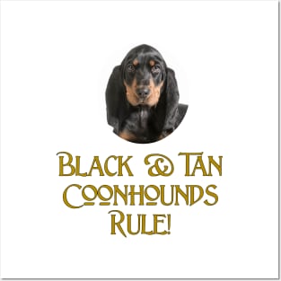 Black & Tan Coonhounds Rule! Posters and Art